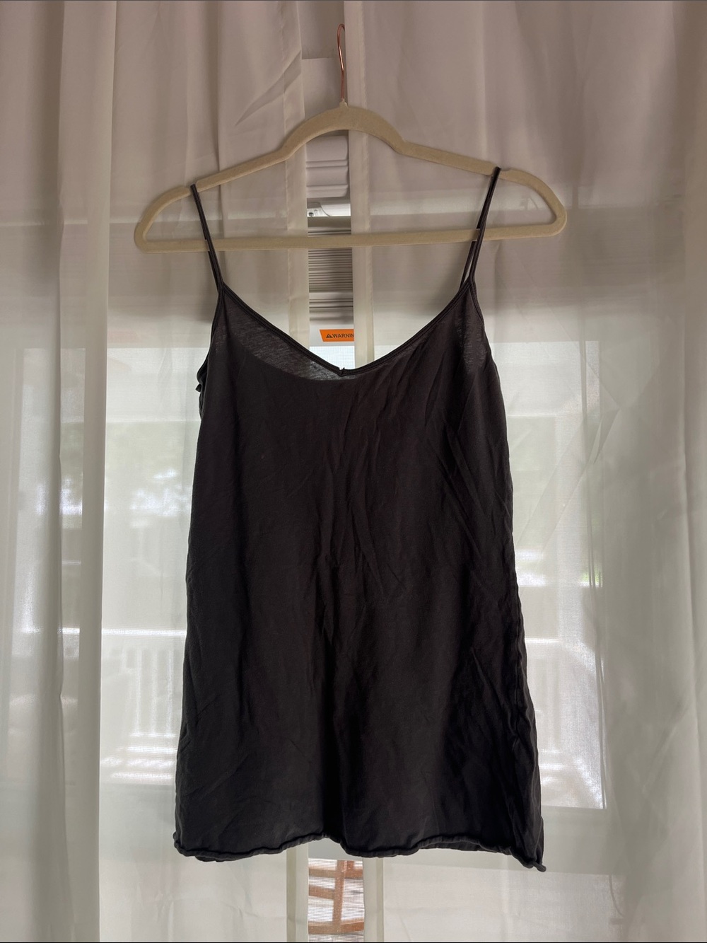 American Apparel Grey Satin Camisole